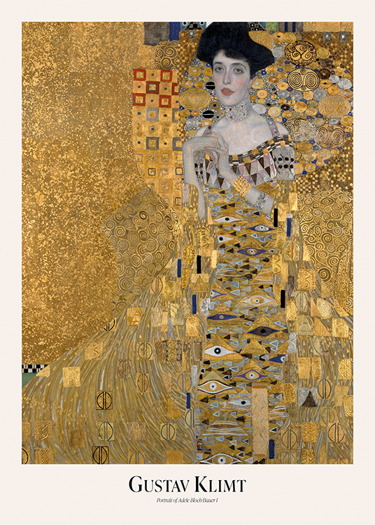 Gustav Klimt Portrait Of Adele Bloch Bauer I Poster Woman In Gold Desenio Eu