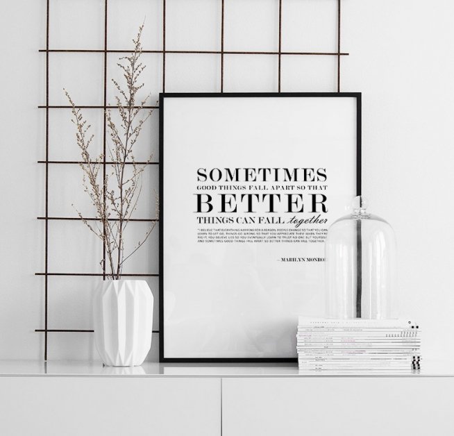 Poster With Quote By Marilyn Monroe Mhmp Design Desenio Eu