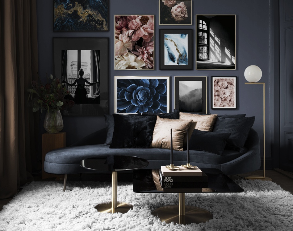 Dark and mysterious interior inspiration