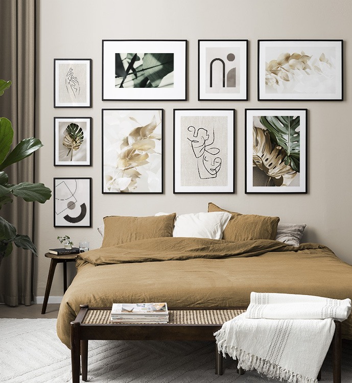 Page 2 - Bedroom inspiration | Posters and art prints in picture walls