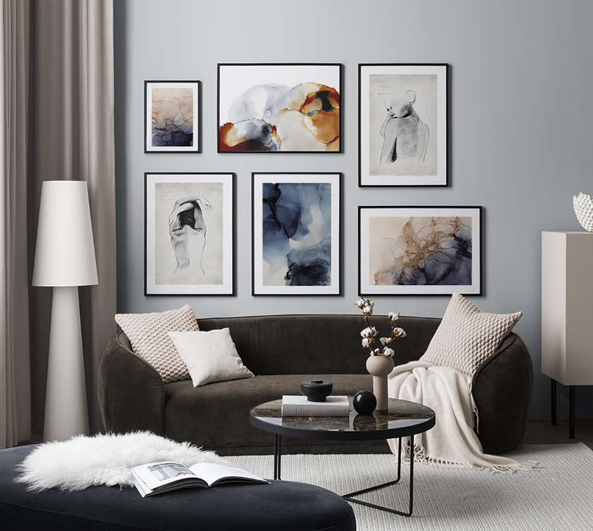 Gallery walls & Inspiration Stylish gallery walls Desenio.eu